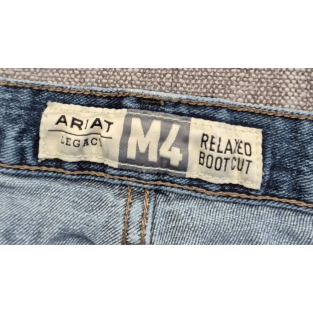 Ariat M4 Legacy Relaxed Bootcut Jeans Men's 36x30 Blue Denim Workwear Western - Picture 11 of 16